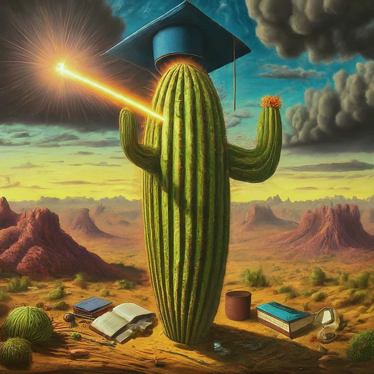 Your lessons are as sharp as cactus spines, piercing through ignorance with ease.