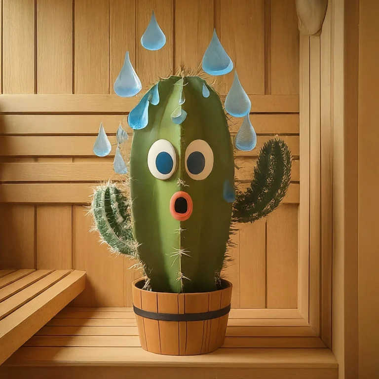 Spike the Cactus Takes on the Sauna in Helsinki