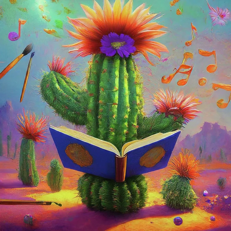 Just like a cactus blooms in the desert, you help our minds blossom with creativity and curiosity.